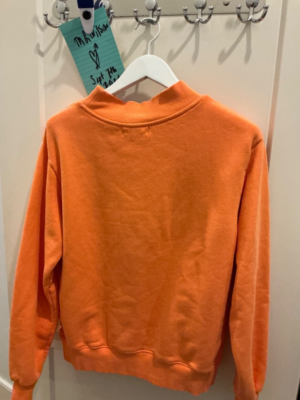 PARKE CREAMSICLE SWEATSHIRT - SMALL/MEDIUM - LIKE NEW - Picture 4 of 4